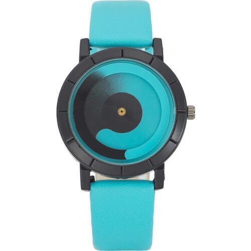 New Brand Casual Cool Unique Pointer Multicolor Style Belt Ladies Quartz Watch Dress Creative Clock Watches Relojes Mujer C