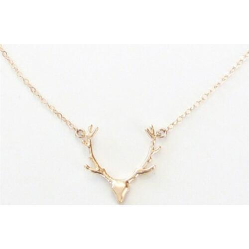 New Korean jewelry girl necklace animal elk pendant antler necklace