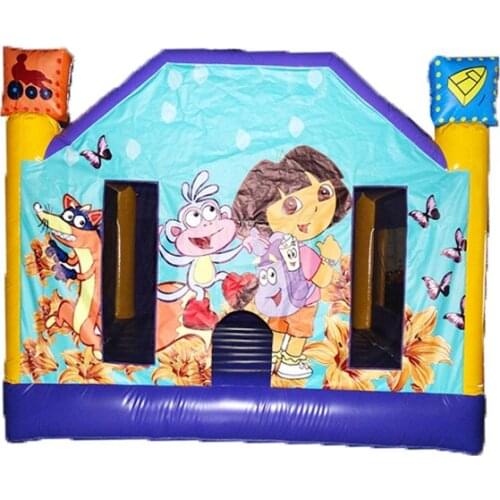 New Inflatable Bouncers PVC Jumpers Children Big Indoor Outdoor Trampoline with Air Blower for Sale