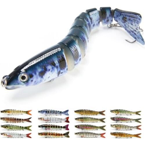 10/14cm Crankbaits Fishing Sinking Wobblers Fishing Lures Jointed Swimbait 6/8 Segment Artificial Bait For Fishing Tackle Lure