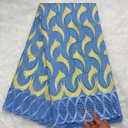 Luxury African Swiss Lace Fabric For Dress 2021 High Quality Voile Lace In Switzerland Nigerian Dry Cotton Lace Fabrics Sewing