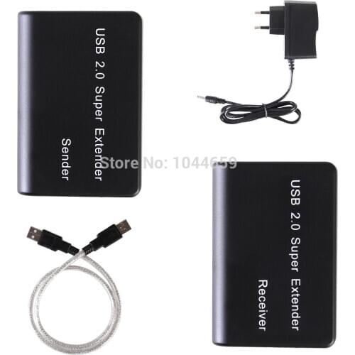 Network Extender USB 2.0 Extension Extender Adapter with 4 USB Up To 100M Using CAT5/6 RJ45 Lan Network Ethernet Repeater Cable