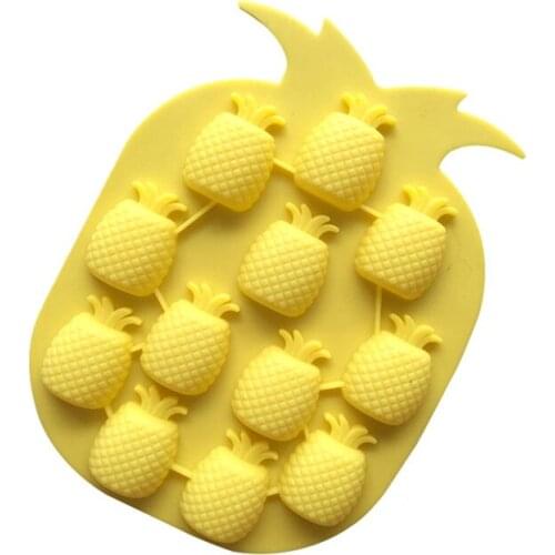 Silicone Chocolate Mould 12 Cavity Pineapple Ice Tray Mould cake baking accessories