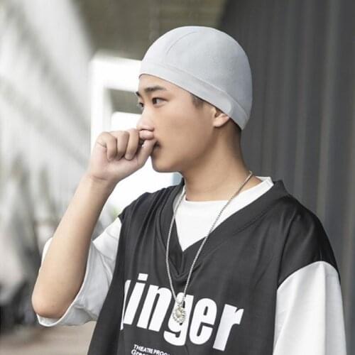 Street Hip Hop Cap Helmet Lining Beanie Dome Cap Breathable Sweat Wicking Cycling Running Hat For Cycling Helmet Quick Dry Hat