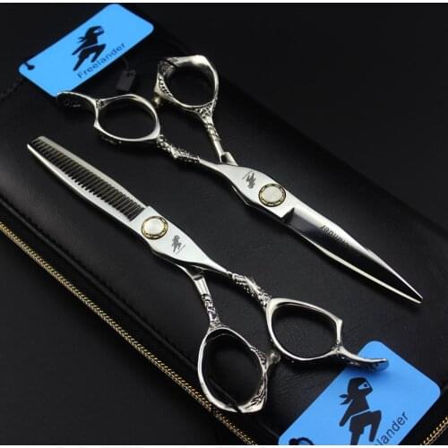 Japanese 6.0 Inch bearing screw Hair Scissors Hairdressing Tools Hair Cutting Scissors Barber Thinning Shears Hairdresser Kit