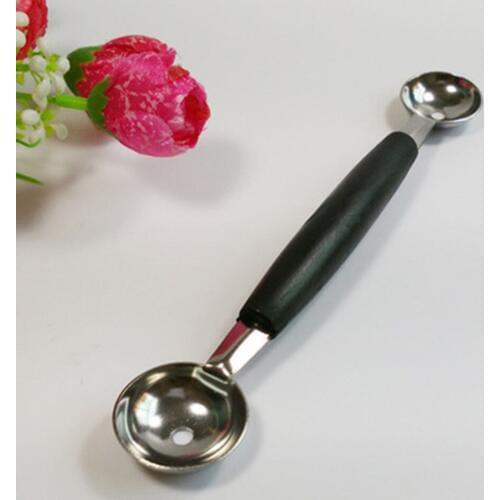 1 pcs Double-End Multi Function Fruit Spoon Stainless Steel Melon Baller Carving Knife Ice Cream Scoop Spoon