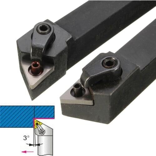 2Pcs MTJNL1616H16 MTJNR1616H16 Lathe Turning Tool Holder 16x100mm for TNMG Insert Kit 4 Wrench+2 Boring Bar Set