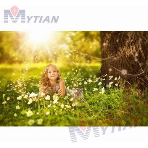 5D DIY Diamond Painting Cross Stitch Girl Cat Grassland Rhinestone Crystal Needlework Diamond Embroidery Mosaic Home Decoration