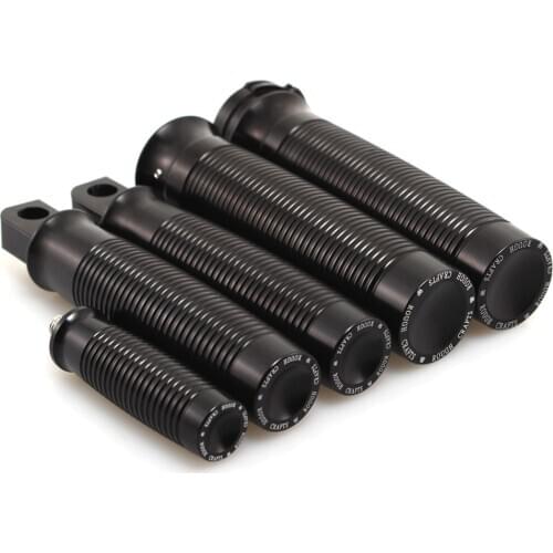 Aluminum Custom Motorcycle Rough Crafts Handlebar Grips Foot Pegs Shifter Fits For Harley Sportster 883R 883L 48 1984-2014 Black