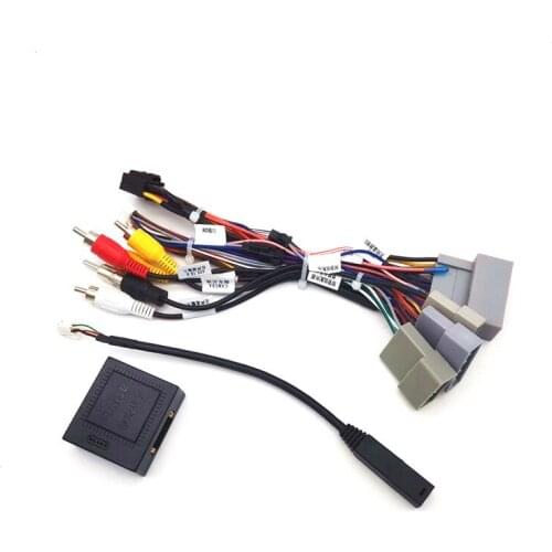 Car 16Pin Android Stereo Power Wiring Harness With Canbus + USB Cable For Honda XR-V(15-17)/Vezel(15-18)/Jade(13-17)/Fit(14-19)