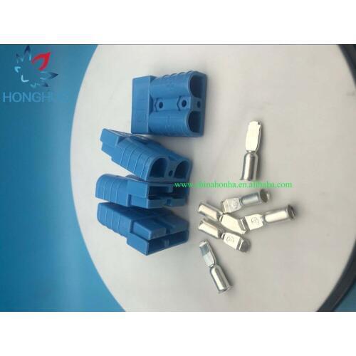 Free shipping 6331G5 Blue color 50A 600V Power Connector / Battery Plug With #6 AWG/8AW/10-12AWG Contacts