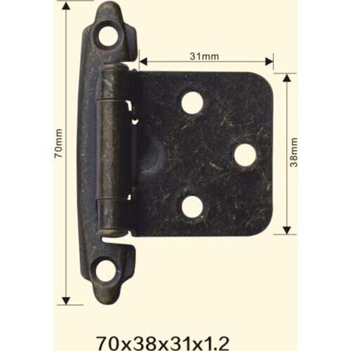 Freeshipping 70*38*31*1.2mm American Iron Metal Hinge Sewing Machine Folding Table Furniture Flip Tray Hinges Big Door Hinges