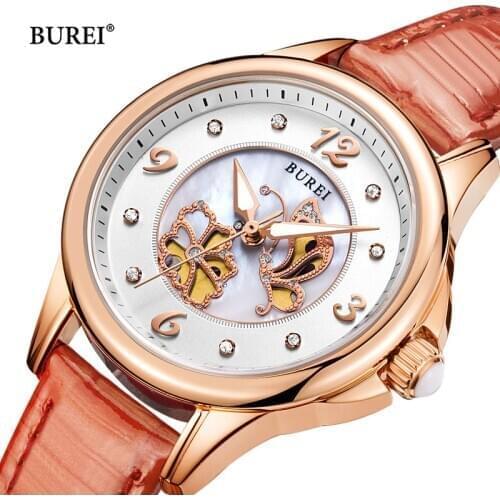 Burei Women's Watches With Rhinestones