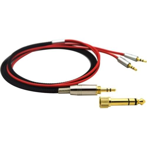 For Hifiman HE400S HE-400I HE560 V2 Replacement Cable Headphone 3.5mm Male 6.35mm to 2X 2.5mm Male Audio HIFI Cord