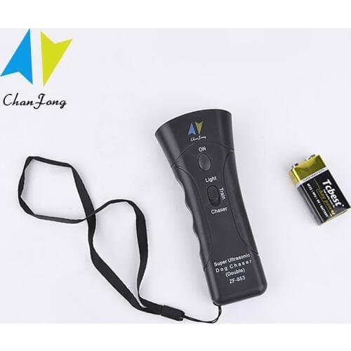 ChanFong Ultrasonic Dog Chaser Training Control Trainer Device Dogs Anti-barking Stop Bark Deterrents Pet Training Device