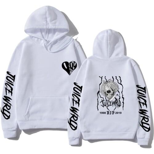 Juice WRLD Hoodies Men Women Sweatshirts Hooded Hip Hop Fashion Casual Hoodie Juice WRLD New print boys girls white pullovers
