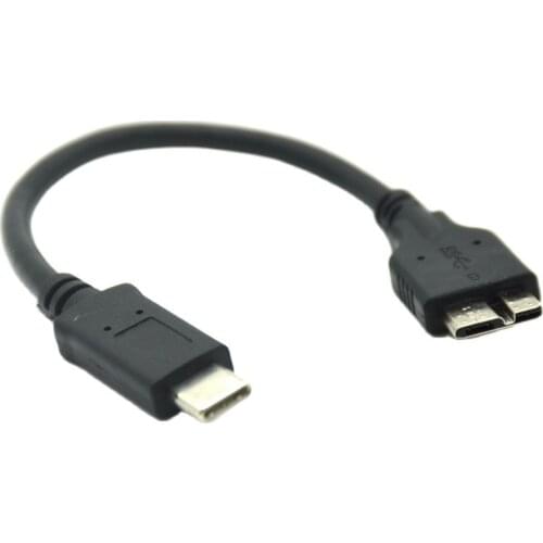 15cm 1M USB3.1 Type-C to USB 3.0 Micro B 10Pin Short Cable 5Gbps Data Connector For Hard Drive Smartphone PC OTG C Type PHONE