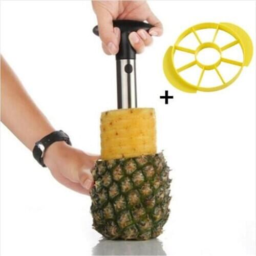 Creative Kitchen Knife Tools Stainless Steel Fruit Pineapple Corer Slicer Peeler Cutter Parer Best Selling Pineapple Slicers