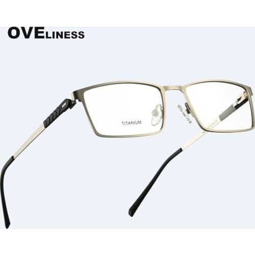 Fashion mens eyeglasses frames Optical Glasses Frame for Men 2020 Myopia Prescription eye glasses full Metal eyewear Spectacle
