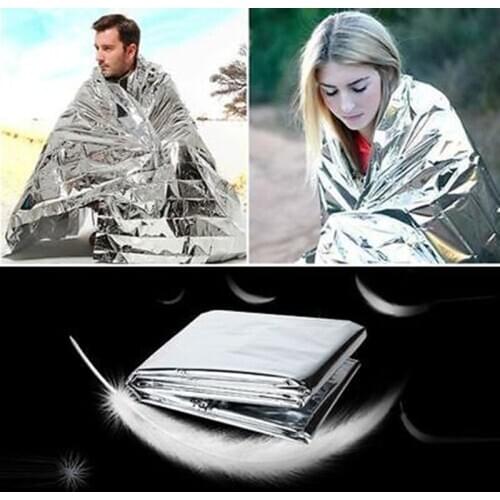 Outdoor Emergency Solar Blanket Survival Safety Insulating Mylar Thermal Heat Blankets