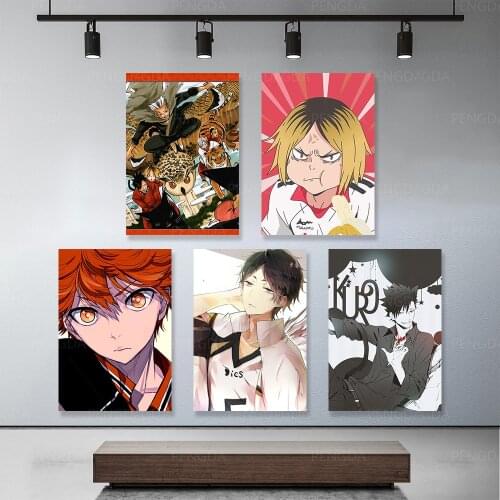 Wall Artwork Modular Haikyuu Prints Poster Anime Character Pictures Home Decoration Modern For Living Room Frame Canvas Painting