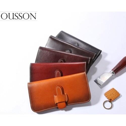 OUSSON New Leather Casual Long Wallet High Quality Clutch Bag Fashion Card Holder Short Purse