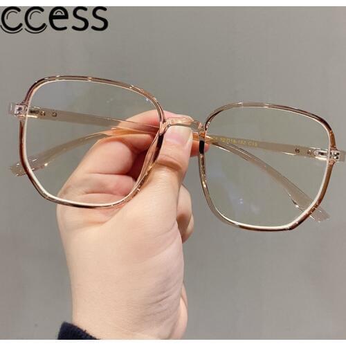 Retro Big Frame Oversized Finished Myopia Eyeglasses Women Men Eye Glasses Short-sighted Spectacle -1.0 -1.5 -2.0 -2.5 To -6.0