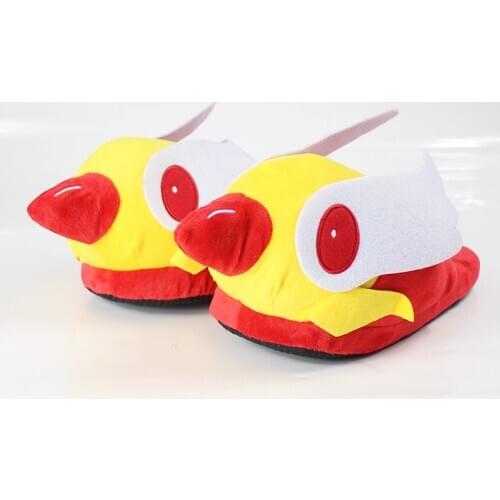 28cm Card Captor Sakura Plush Slippers Magic White Wings Cartoon Dolls Soft Stuffed Indoor Winter Warm Slippers Shoes Toy