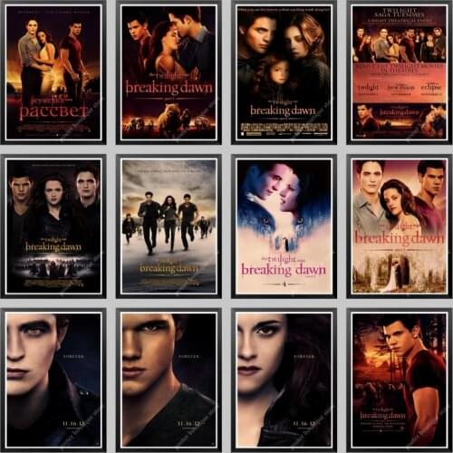 The Twilight Saga Movie Posters Retro Kraft Paper Print Home Decor Painting Poster,room decor wall sticker
