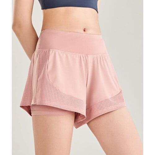 Silk Cycling Running Biker Shorts Women 2 in 1 Gym Leggings Sport Running Tights Fitness Vital Seamless Workout Yoga Short