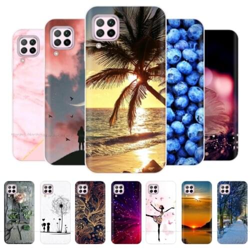 Silicon Case For Huawei P40 Lite 6.4" Huawei P40 Pro Soft Phone Shell Case For HUAWEI P 40 Back Cover Protective Back Cover