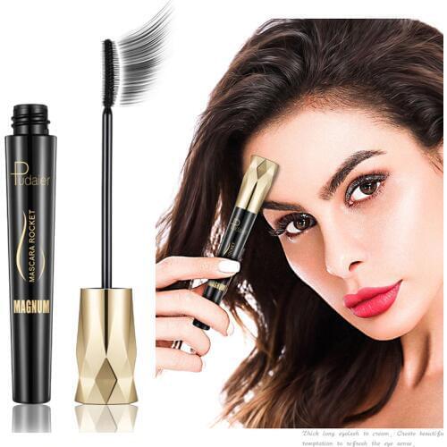 Pudaier Mascara Eyelashes Brush Eyes Makeup Lengthening Black Curling Thick Extension Beauty Makeup Long-wear Cosmetics