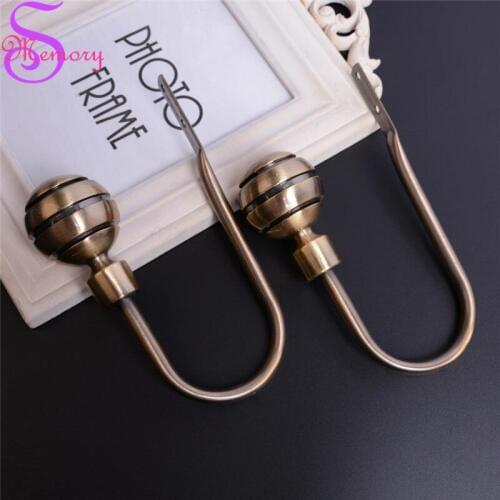 Alloy U Style Curtain Tie Back Tieback Holders Clothes Hat Wall Hooks Alloy Hanger Home Decor