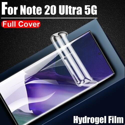 Ultra Clear Hydrogel Film Soft LCD Full Screen Protectors for Samsung Galaxy Note 8 9 10 20 Ultra + 5G Lite Plus Protective Film