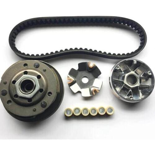 Motorcycle FAN Clutch Variator Weight Rollers Variator Fan Drive Belt 743 20 30 for GY6 125cc 150cc Scooter Moped ATV GO KART