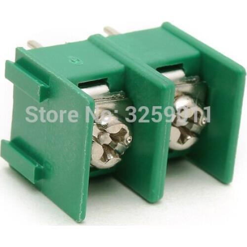 100PCS Screw Terminal Block Connector 300V 20A Fence Type Connection 8.5 MM PCB Terminal Split Joint KF 8500 Green Copper 2Pin