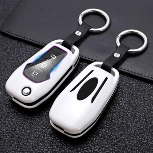 Highquality Carbon Fibre ABS Car Key Cover Case Protective Shell For Ford Fusion Fiesta Escort Mondeo Everest Ranger Accessories