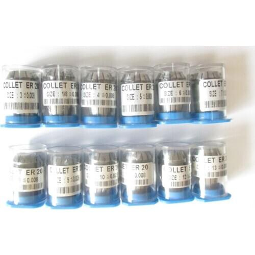 High Precision 0.008 ER20 collets ER20 Spring Collet Suitable for ER Collet Chuck er20 Holder