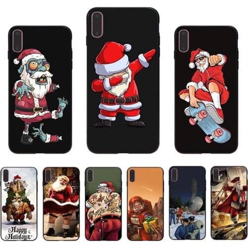 Lovely Funny Santa Claus Hard Phone Case For Iphone 12 Mini 11 Pro XS Max Mobile Shell SE 2020 X XR 6S 8 7 Plus 5 6 Mobile Cover