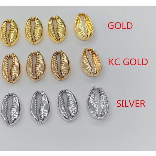 10/20pcs 20mm Simulation Sea Shells For Jewelry Fashion DIY Handmade Home Decor Alloy Shell Craft Accessories Ornaments