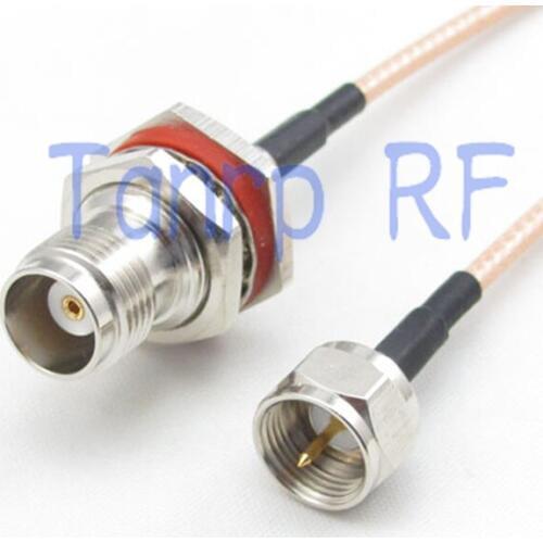 20inch TNC female jack to F male plug RF adapter connector 50CM Pigtail coaxial jumper cable RG316 extension cord