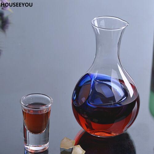 450ml Unique Crystal Glass Wine Decanter Keep Fresh Wine Carafe Cocktail Champagne Cooling Tools Wine Aerator Container Wine Jug