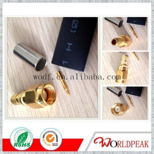 Free shipping SMA Male Straight crimp for rg174/rg316 cable connector