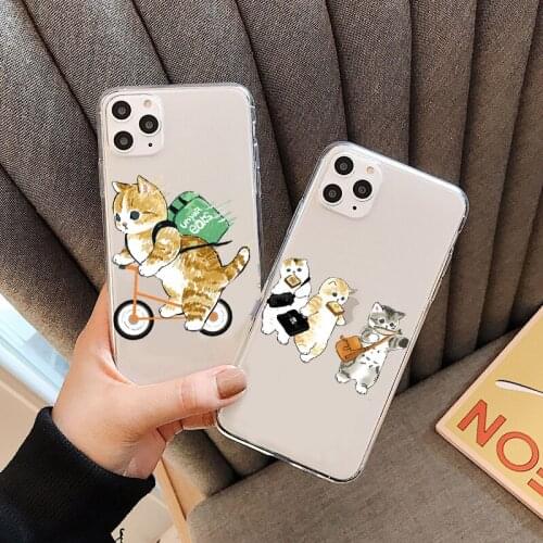 Funny Cat Coques For Huawei Honor 9X 10i 10 20 8X P30 P50 P20 P40 Pro Mate 20 lite E P Smart 2021 2019 Y9 Prime 2019 Clear Cases