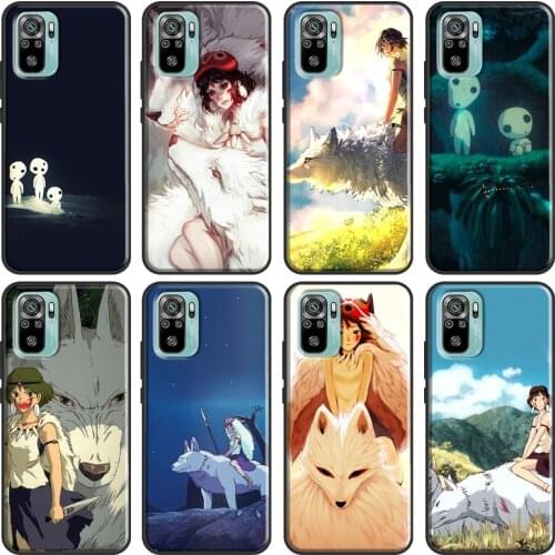 Anime Princess Mononoke For Xiaomi Redmi Note 9 8 Pro 8T 9S 7 6 K40 10 Pro Case For Redmi 9A 8A 7A 9T 9C 9 Coque