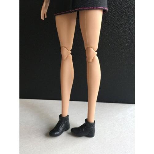 Doll shoes black flat shoes for your barbie dolls with flat small foot BBI397