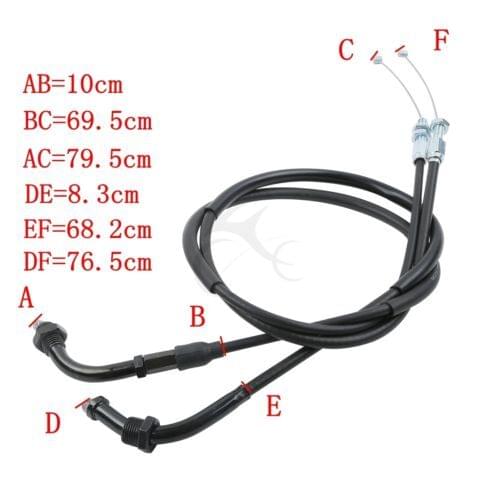 Motorcycle Black Throttle Cable Wire Line Gas For Honda CBR1000RR 04-07 CBR600RR 2003-2012