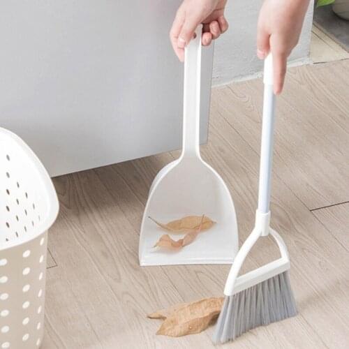 Kids Mini Broom Dustpan Set Toddlers Children Pretending Play Toys Household Cleaning Tool for Girls Boys D7WF