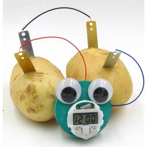 DIY science small production toys potatoes power generation band smiling doll science exploration toys