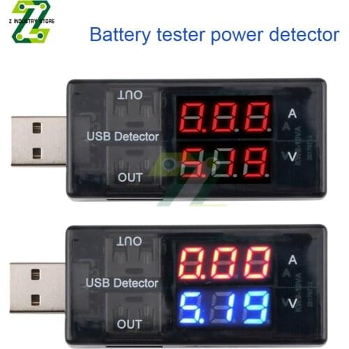 Dual USB Current Voltage Charging Detector Tester Battery Voltmeter Ammeter Charging Detector 3Bit DC 5V LCD Digital USB Tester
